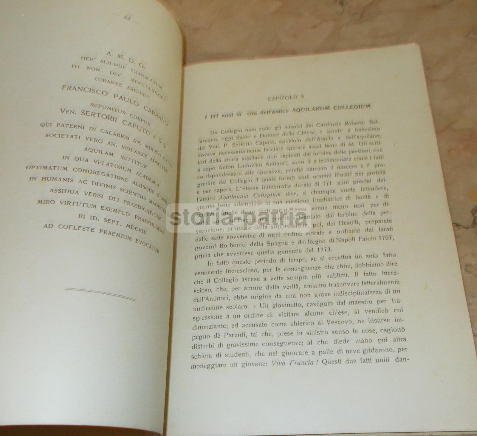 I Gesuiti All'Aquila Di Gennaro Gamboni 1941 Collegio Bellarmino