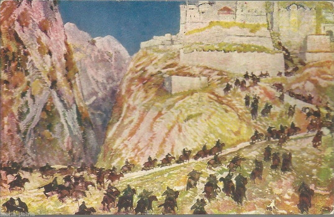 Cartolina Croce Rossa Klisura Tommaso Cascella Anni '20