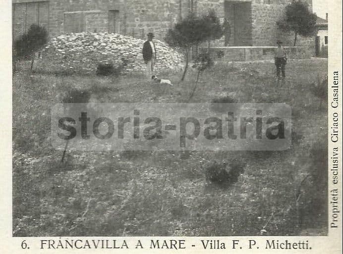 Cartolina Autografa Michetti, Villa Francavilla A Mare, 1906, Abruzzo