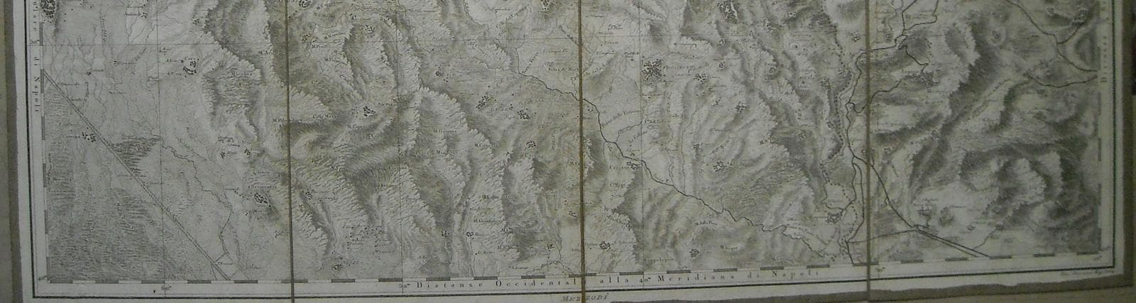 Mappa Antica Abruzzo, Marsica, Fucino, Sora, Velletri, Palestrina (1804)