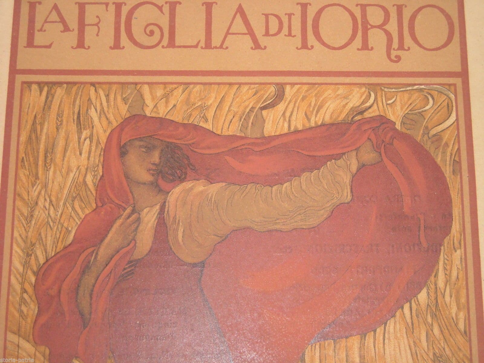 La Figlia Di Iorio d'Annunzio Franchetti Manifesto De Karolis 1900