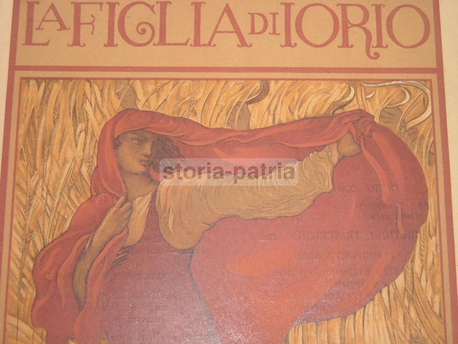 La Figlia Di Iorio d'Annunzio Franchetti Manifesto De Karolis 1900