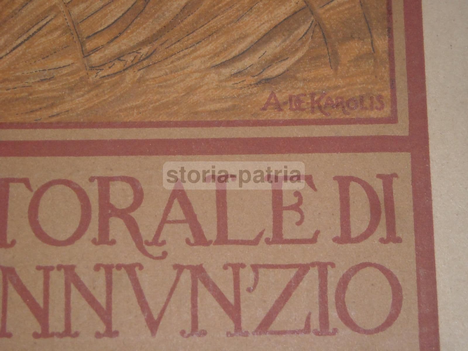 La Figlia Di Iorio d'Annunzio Franchetti Manifesto De Karolis 1900