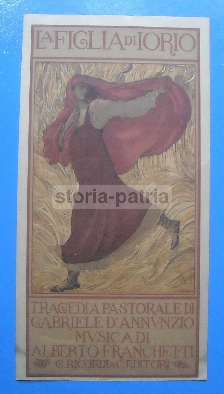 La Figlia Di Iorio d'Annunzio Franchetti Manifesto De Karolis 1900