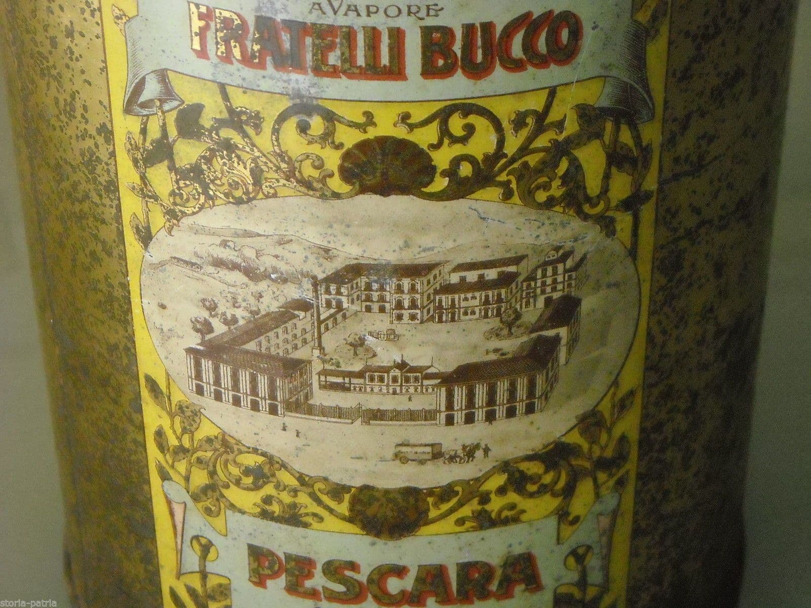 Latta Pubblicitaria Fratelli Bucco Pescara, Stile Liberty, Circa 1900