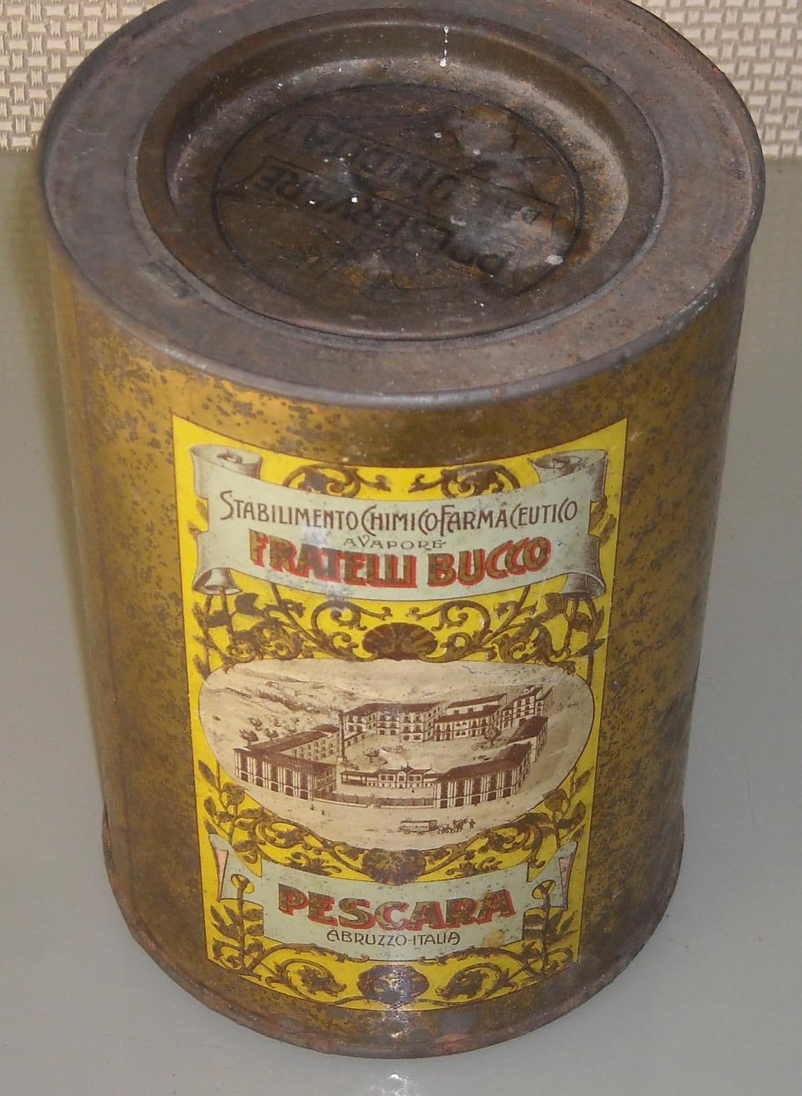 Latta Pubblicitaria Fratelli Bucco Pescara, Stile Liberty, Circa 1900