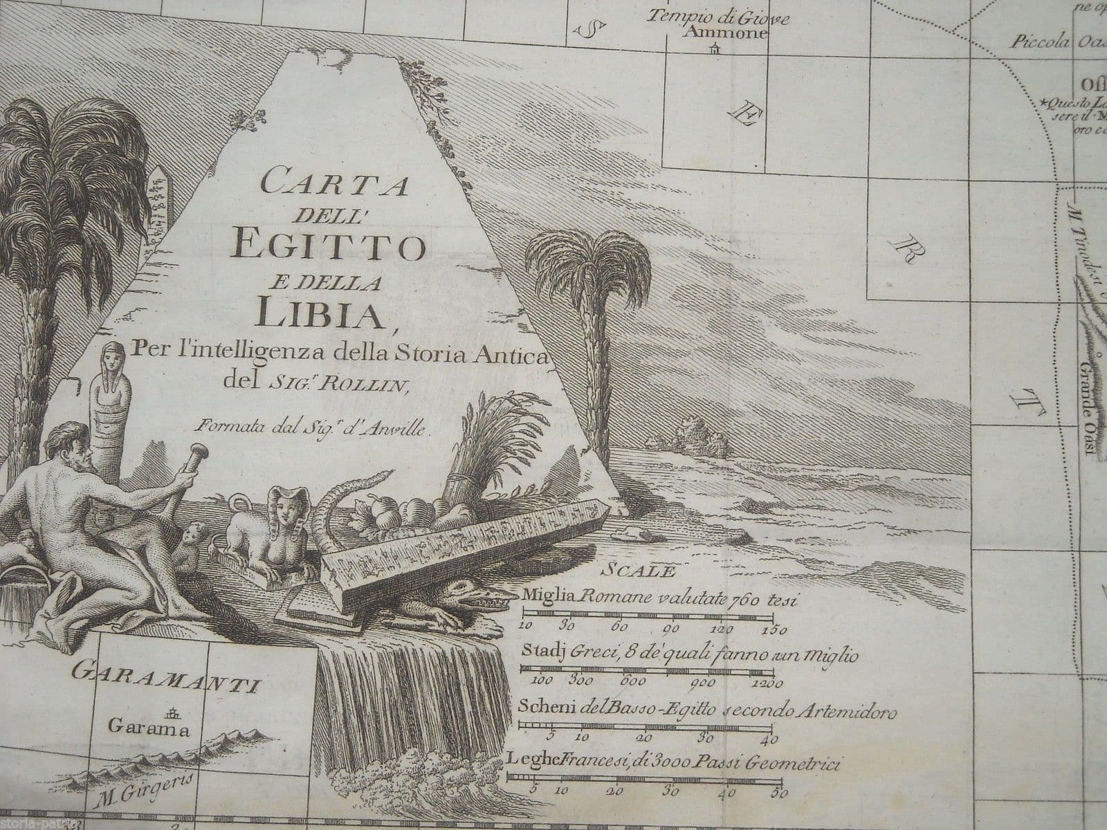 Mappa Antica Di Egitto, Libia, Arabia E Palestina, d'Anville, 1795