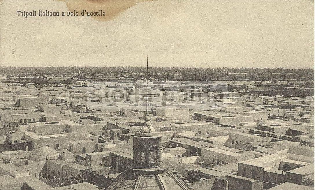 Cartolina Tripoli Italiana Veduta Panoramica Epoca Coloniale