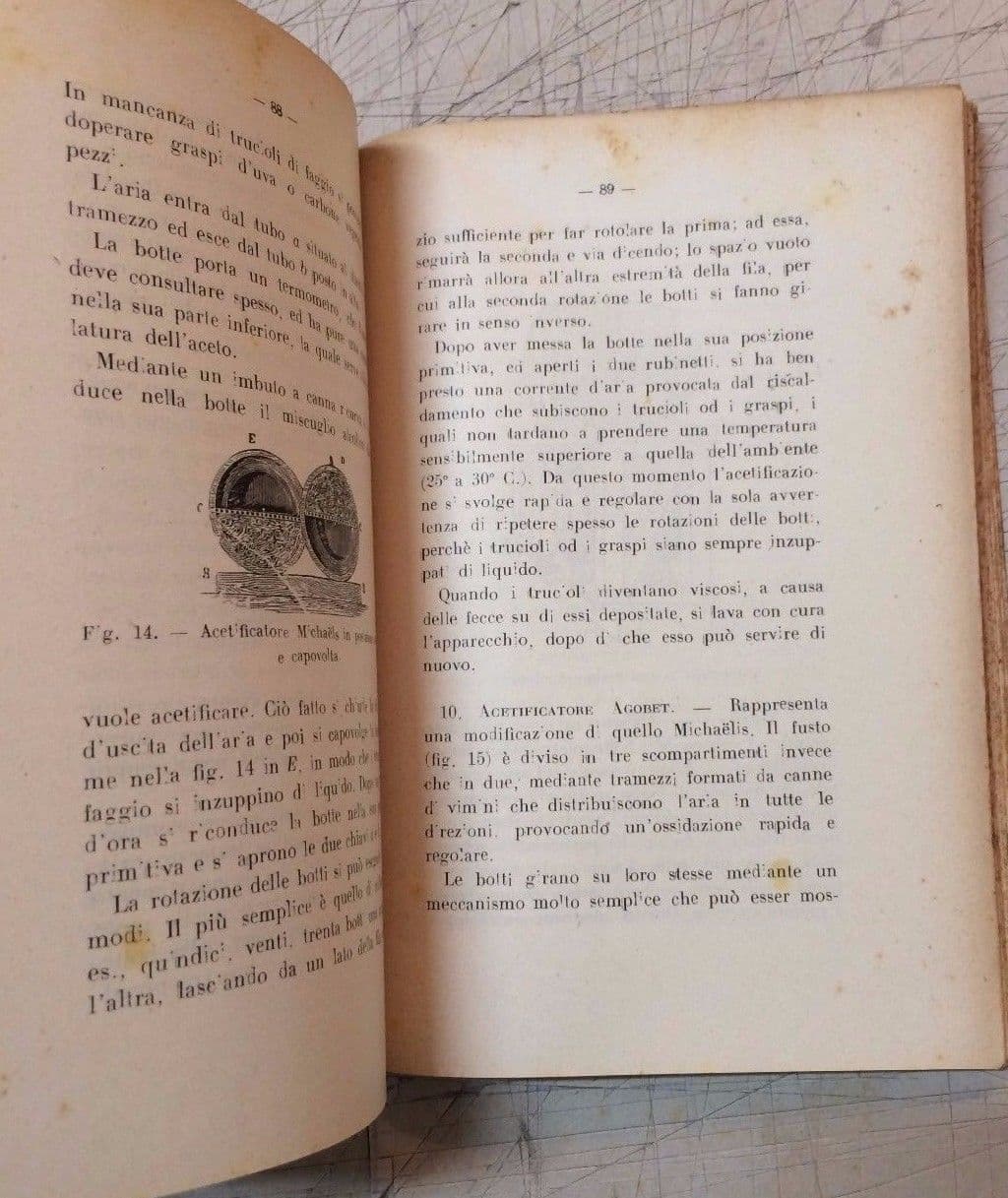 L'Aceto Di Carpentieri 1947 Biblioteca Agraria Ottavi Enologia