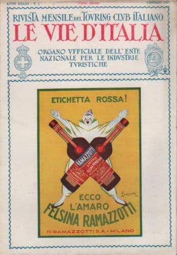 Pubblicità Amaro Ramazzotti, Leonetto Cappiello, 1927, Chinina Migone