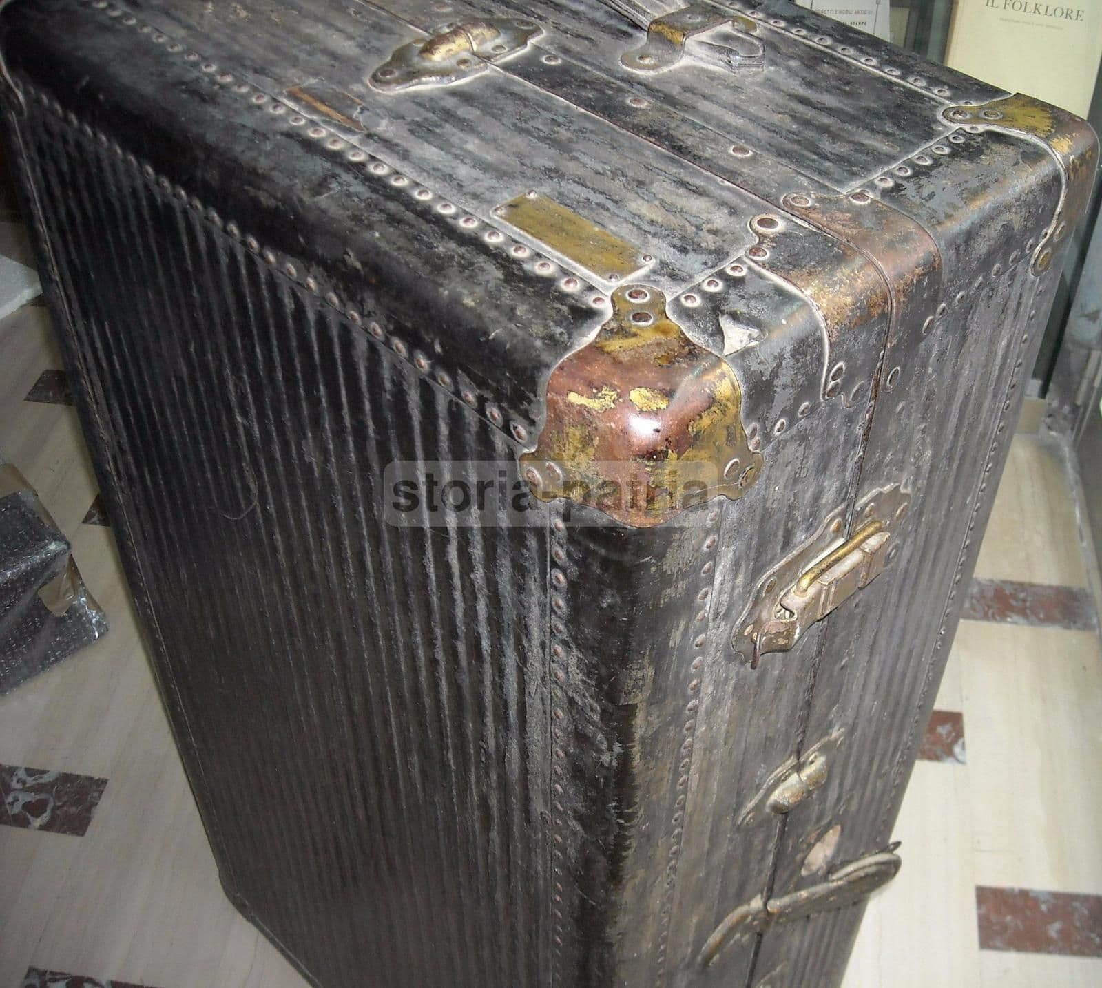 Valigia Armadio Da Viaggio Henry Lissa & Co. New York, Inizio '900