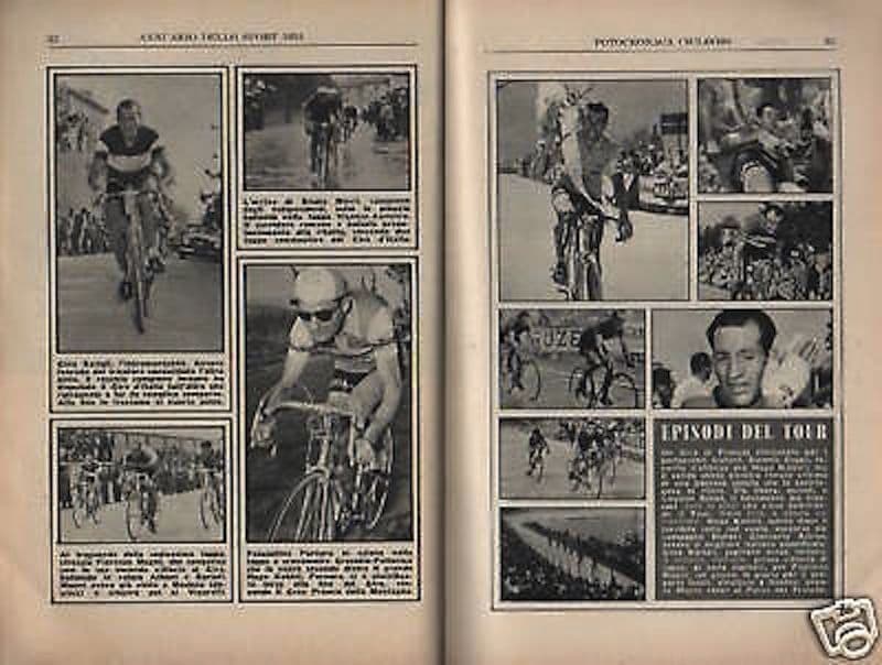 Annuario Dello Sport 1954 Gazzetta Calcio Ciclismo Alpinismo