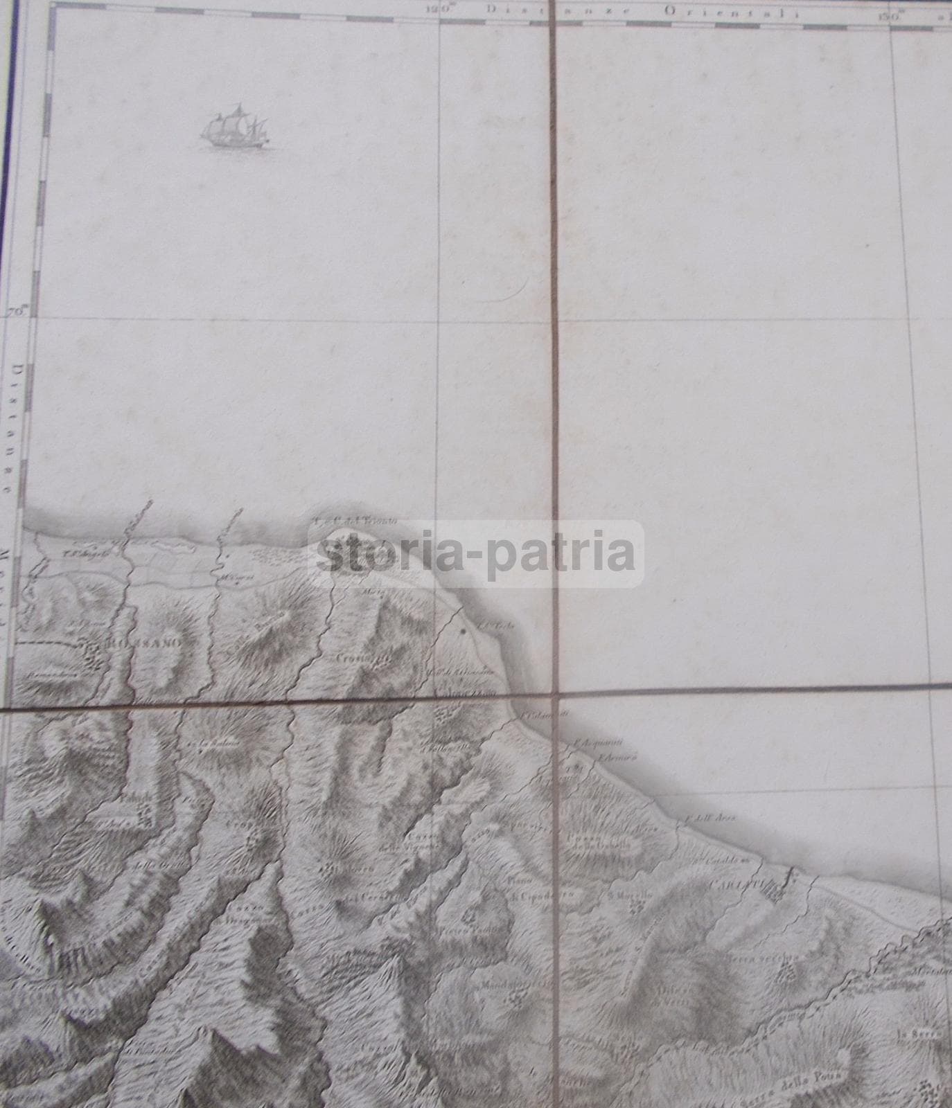 Mappa Antica Della Calabria Citeriore, Rizzi Zannoni, 1788