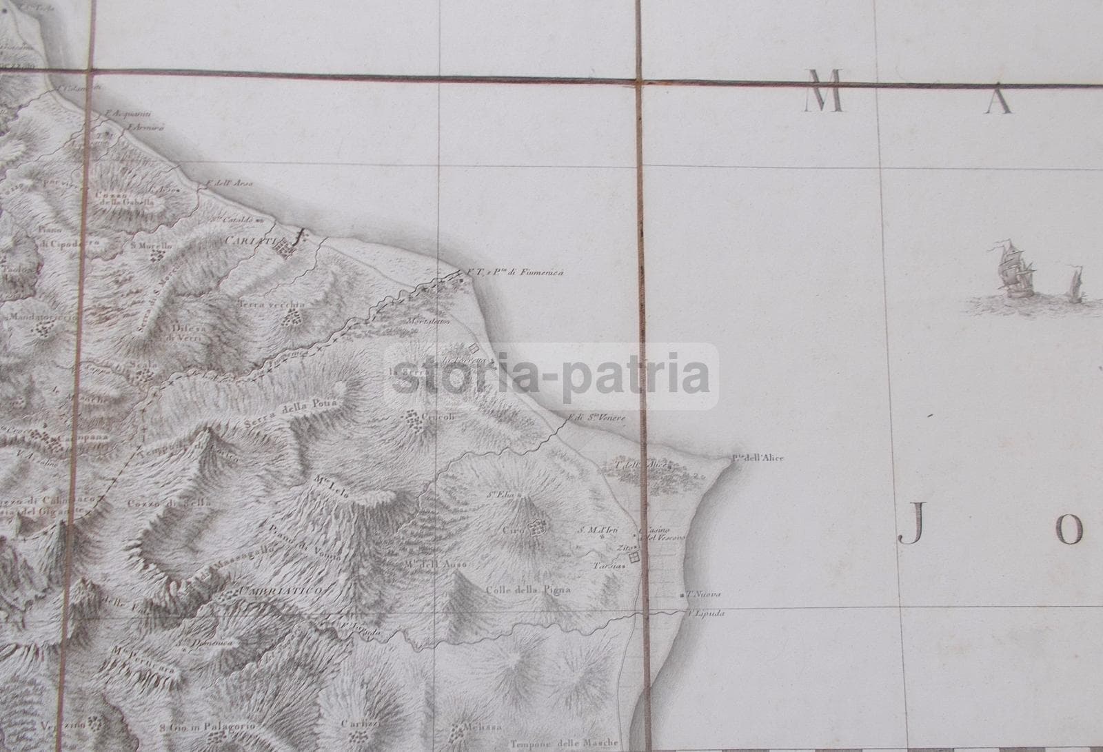 Mappa Antica Della Calabria Citeriore, Rizzi Zannoni, 1788