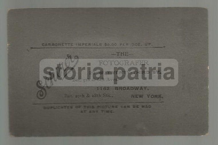 Antica Fotografia Scherer New York Inizio '900 Originale Broadway