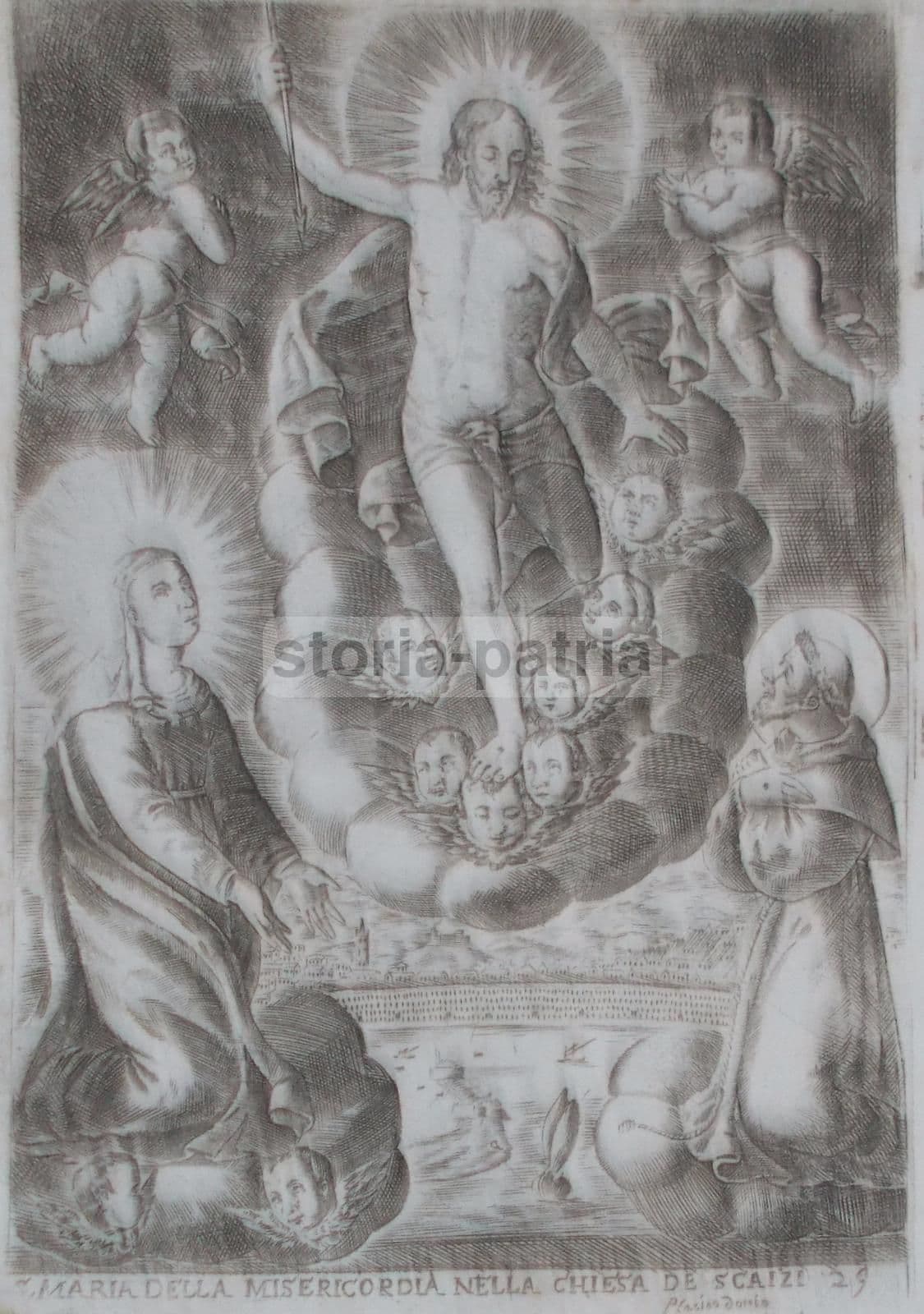 Stampa Devozionale Madonna Della Misericordia Chiesa Degli Scalzi