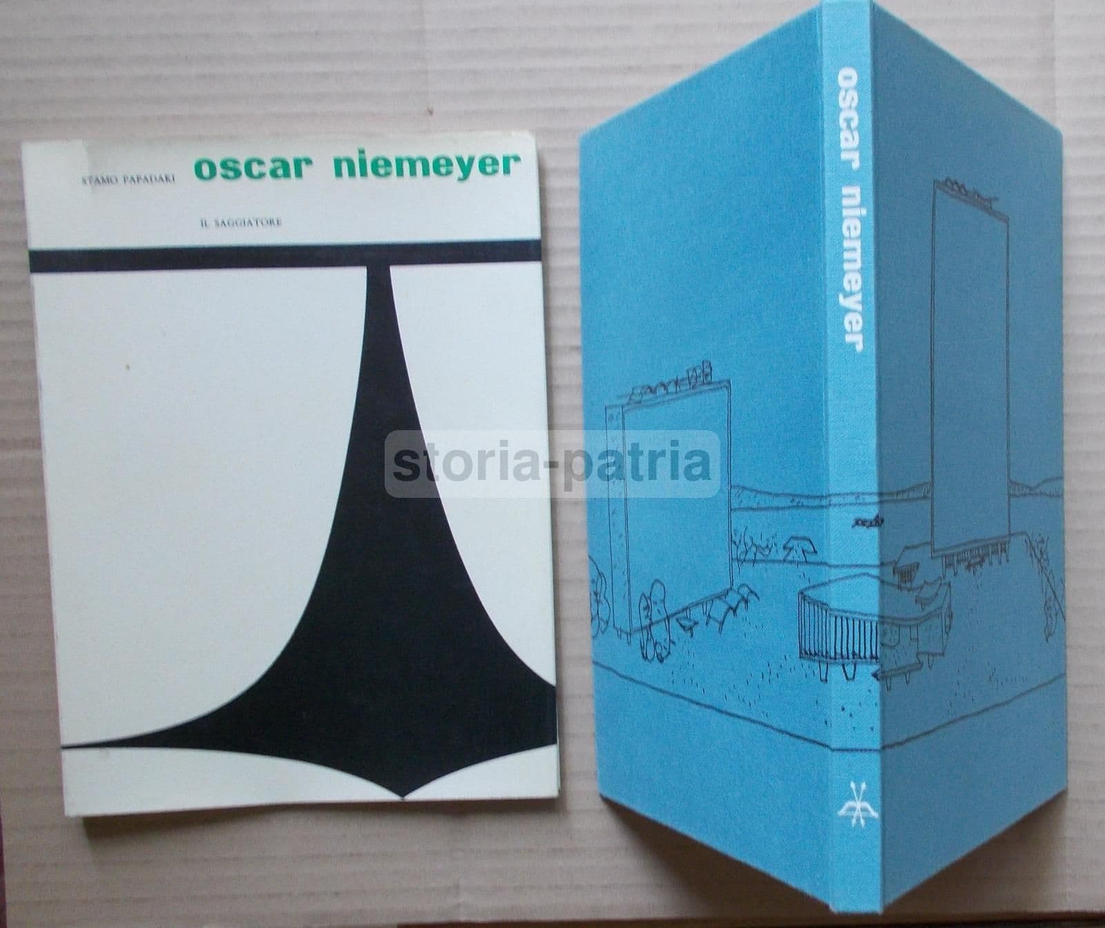 Oscar Niemeyer: Monografia Di Stamo Papadaki, 1961. Edizione Il Saggiatore Con Sovraccoperta Di Anita Klinz