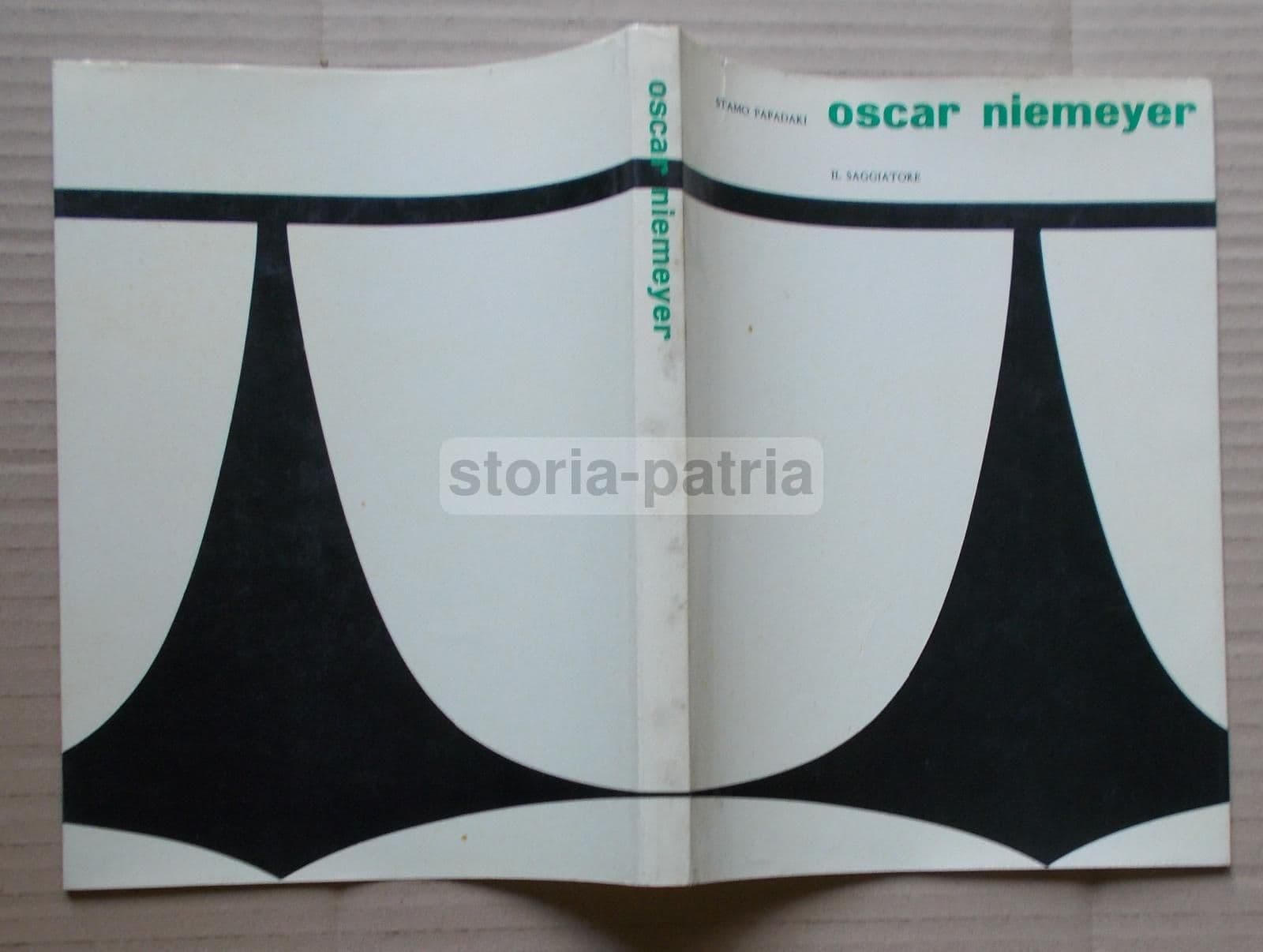 Oscar Niemeyer: Monografia Di Stamo Papadaki, 1961. Edizione Il Saggiatore Con Sovraccoperta Di Anita Klinz