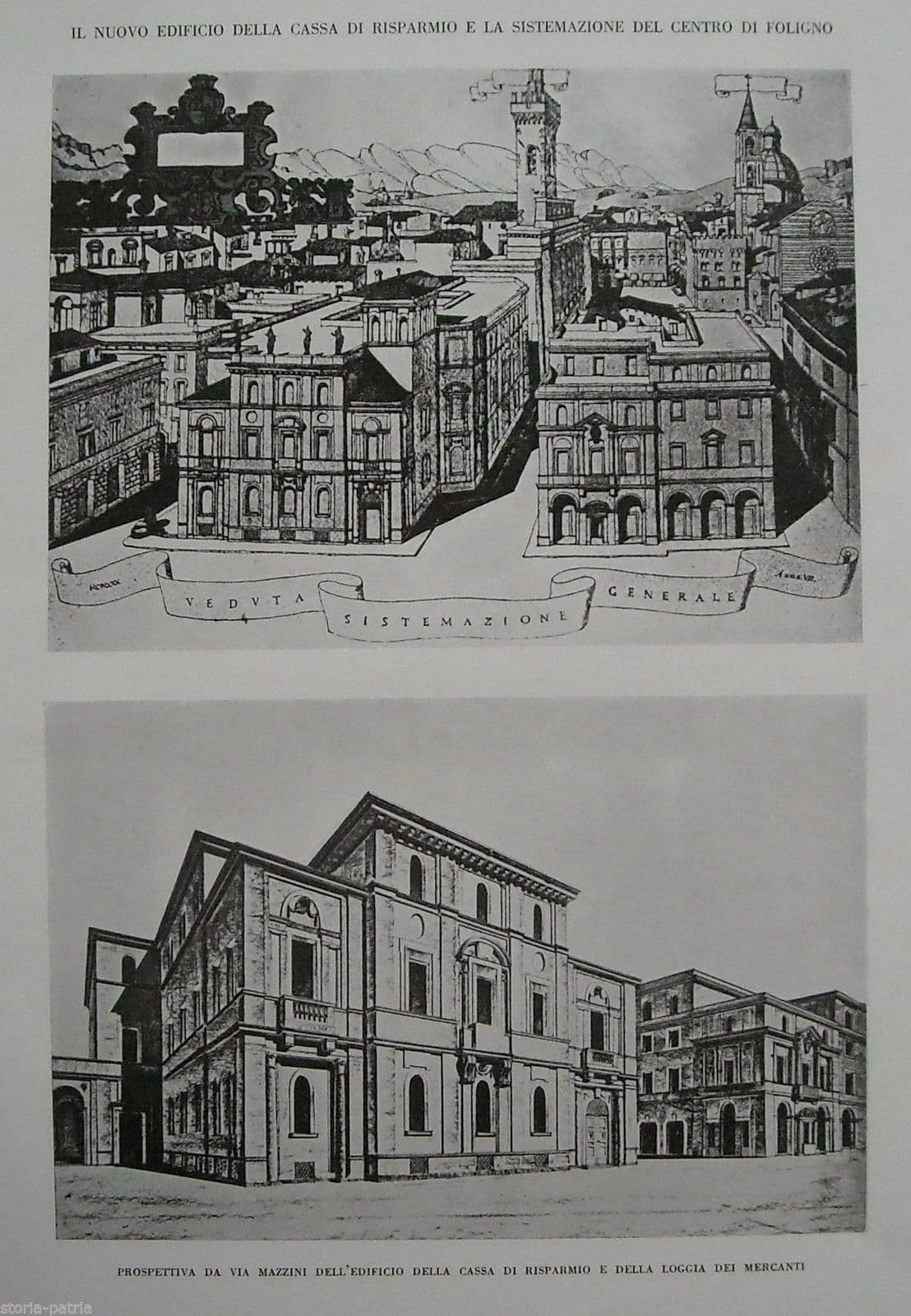 Progetto Cassa Di Risparmio Foligno, Paniconi E Pediconi, 1931