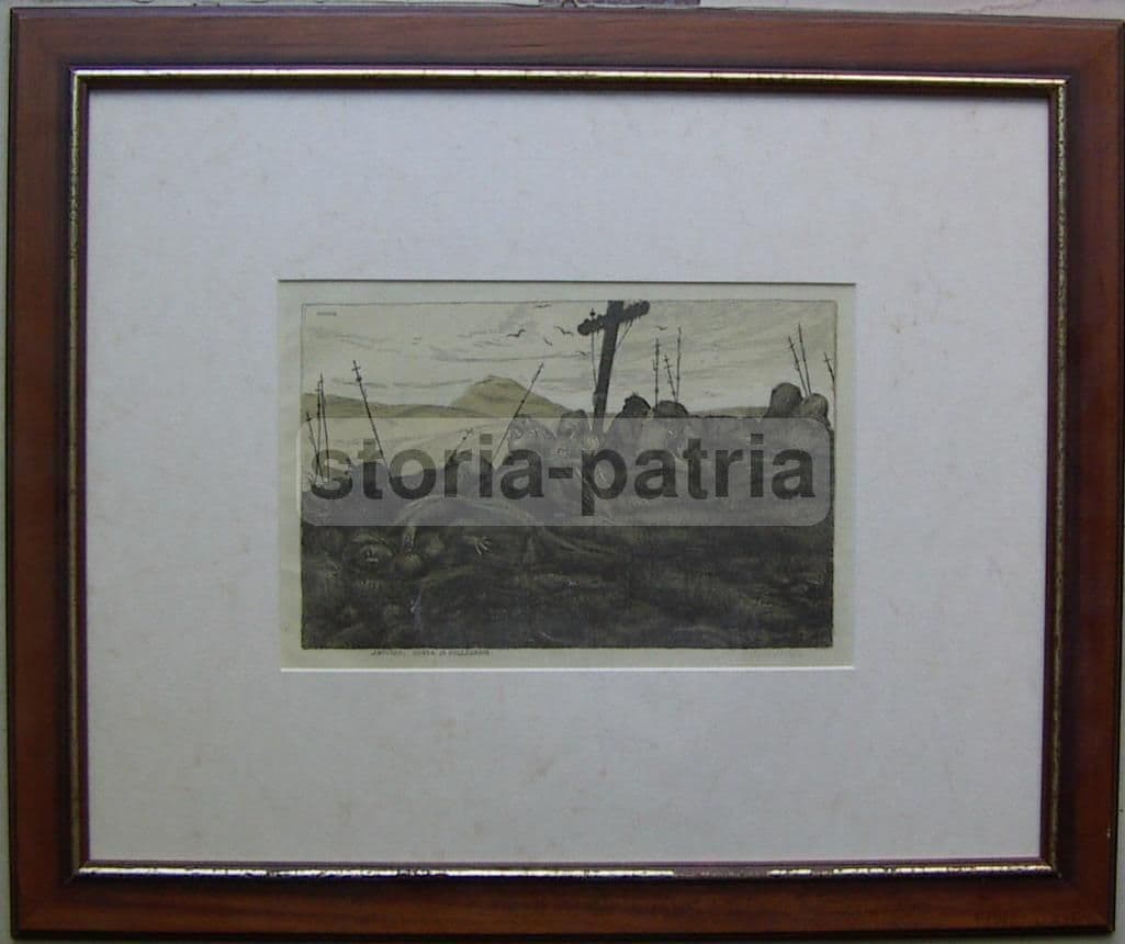 Basilio Cascella, Sosta Di Pellegrini Stampa Antica Abruzzo E Folklore