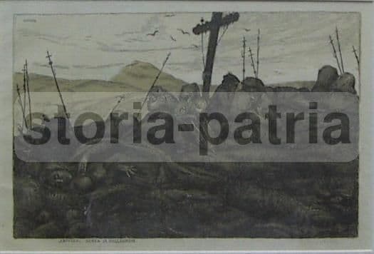 Basilio Cascella, Sosta Di Pellegrini Stampa Antica Abruzzo E Folklore