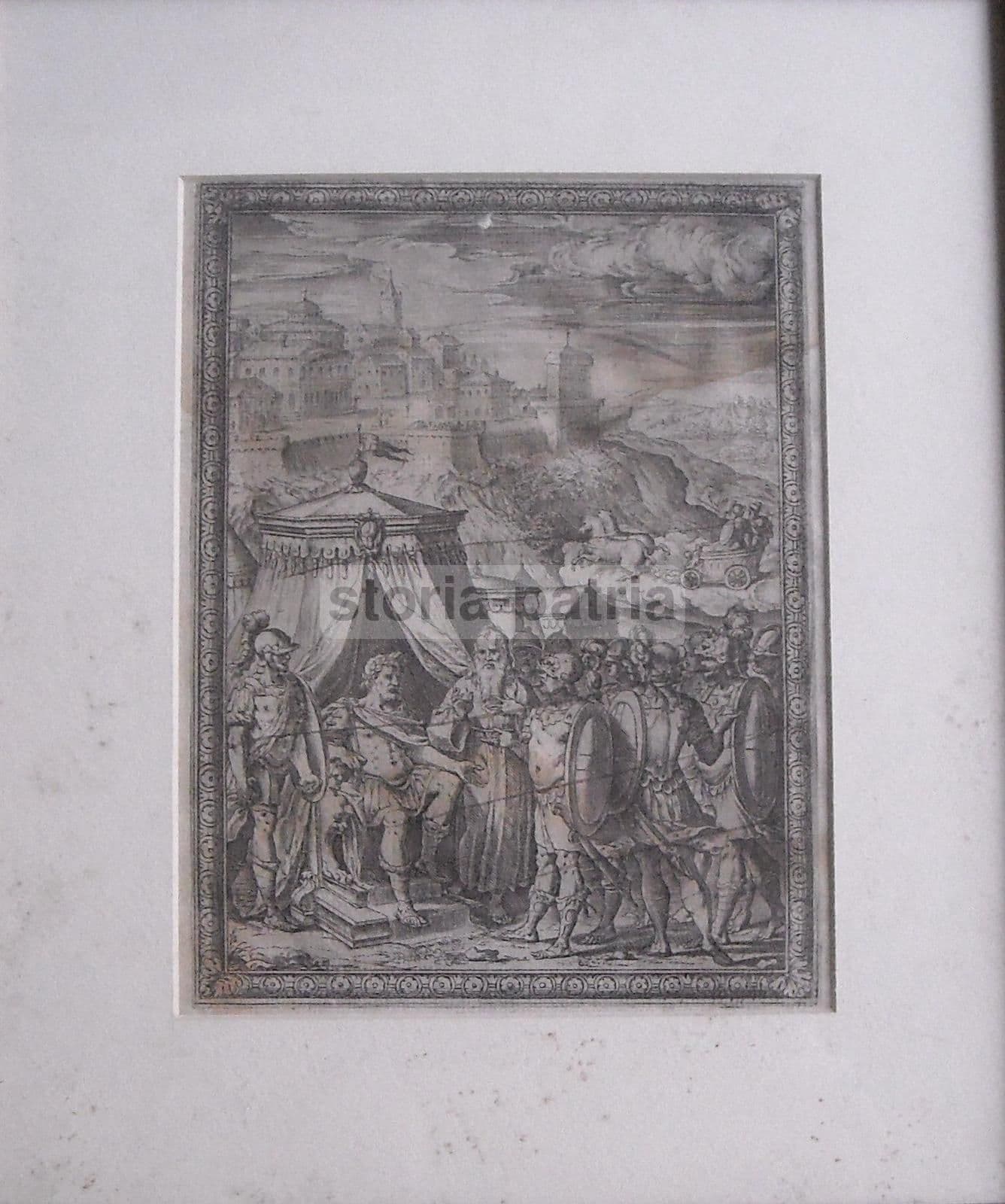 Agostino Carracci Incisione Gerusalemme Liberata Rinaldo Armida