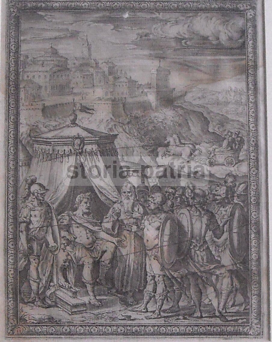 Agostino Carracci Incisione Gerusalemme Liberata Rinaldo Armida