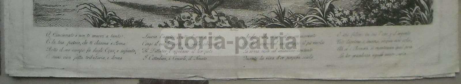Incisione Antica Di Cincinnato, Filippo Pistrucci, 1820 Circa