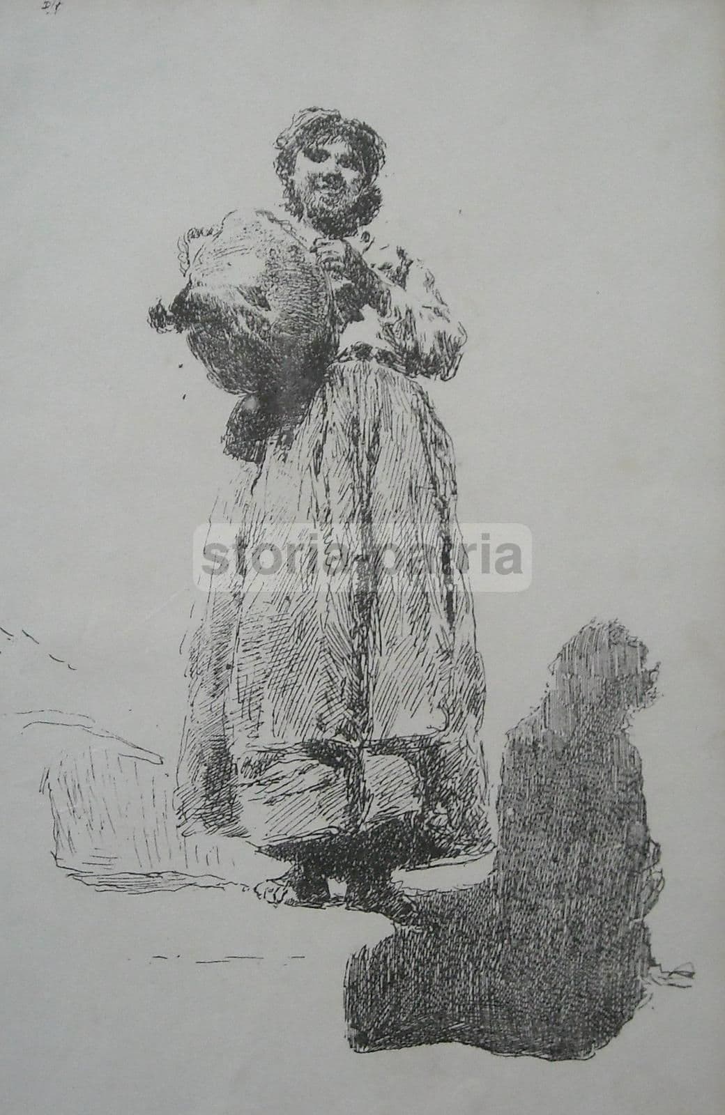 Stampa Antica Popolana Napoletana, Fine '800 (Michetti, Folklore)