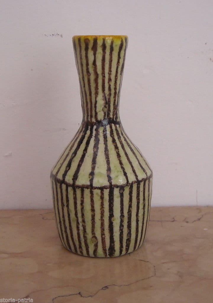 Ceramica La Cava Firmata Anni '50 '60 Vasetto Decorativo Vintage