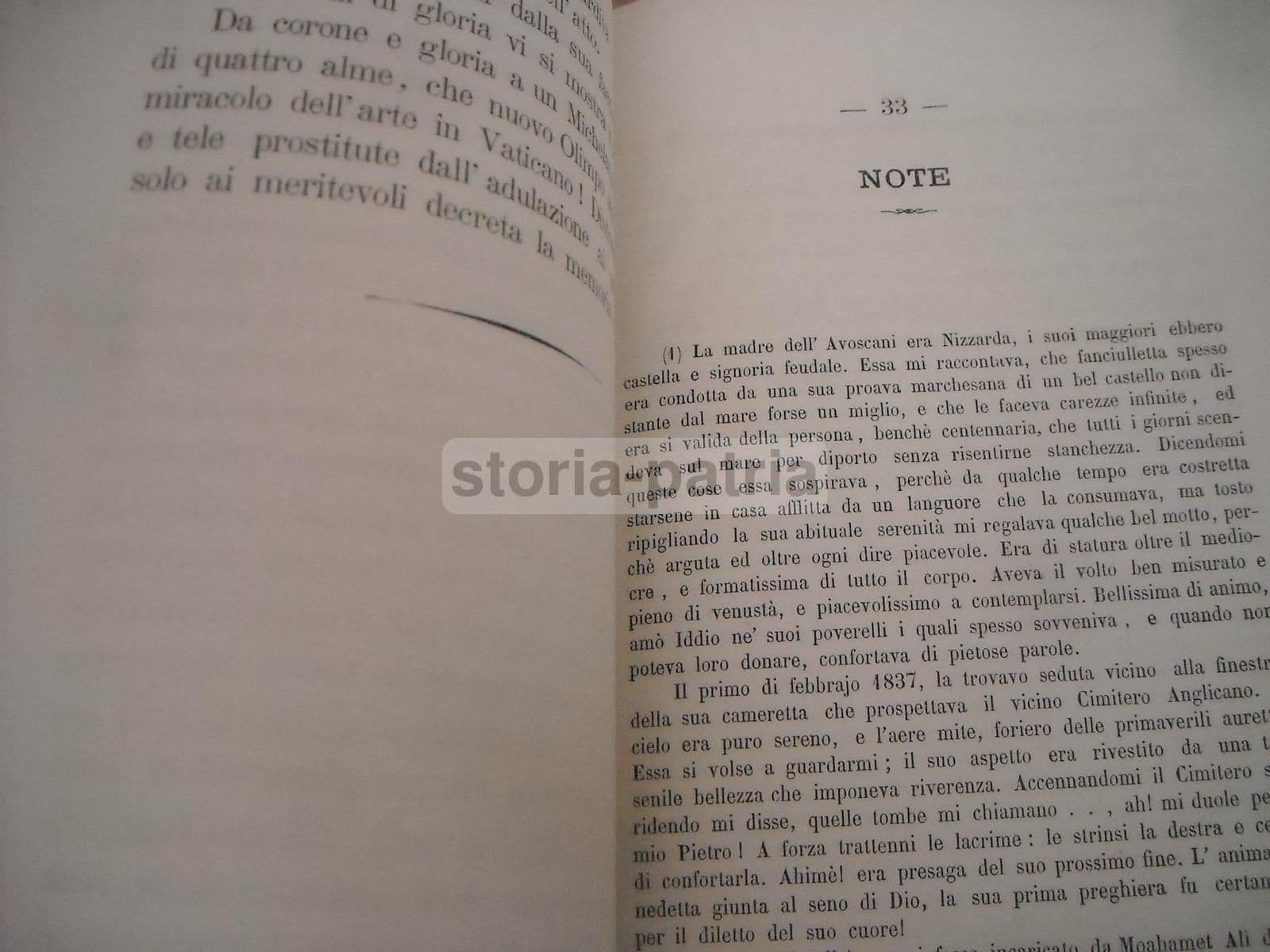 Pietro Avoscani. Biografia Di Niccola Ulacacci, 1870, Livorno, Egitto, Teatro Del Cairo