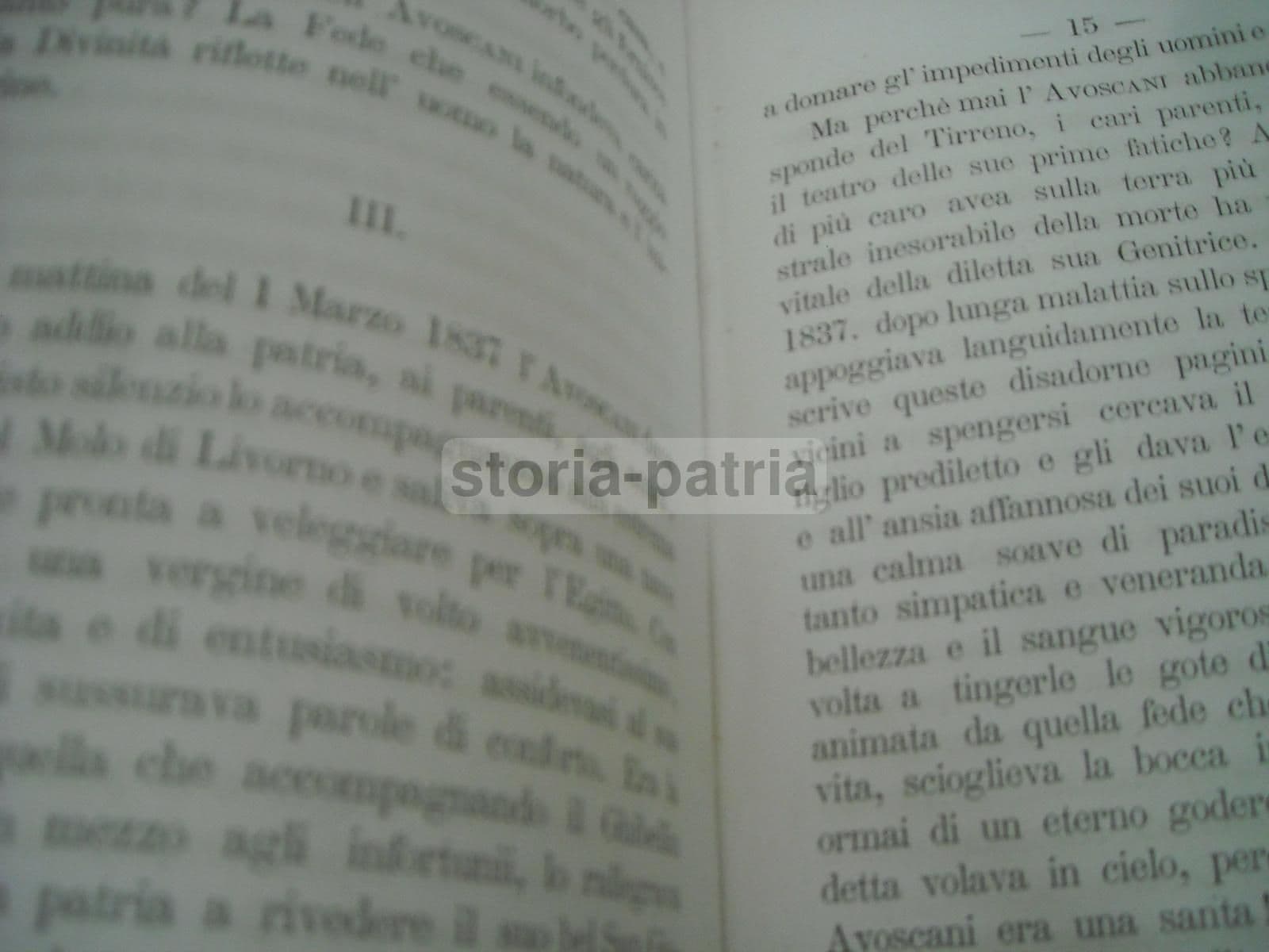Pietro Avoscani. Biografia Di Niccola Ulacacci, 1870, Livorno, Egitto, Teatro Del Cairo