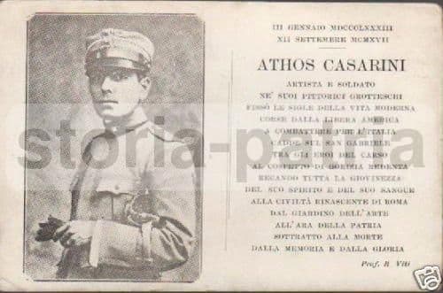 Athos Casarini, Pittore Futurista: Ritratto Militare Grande Guerra