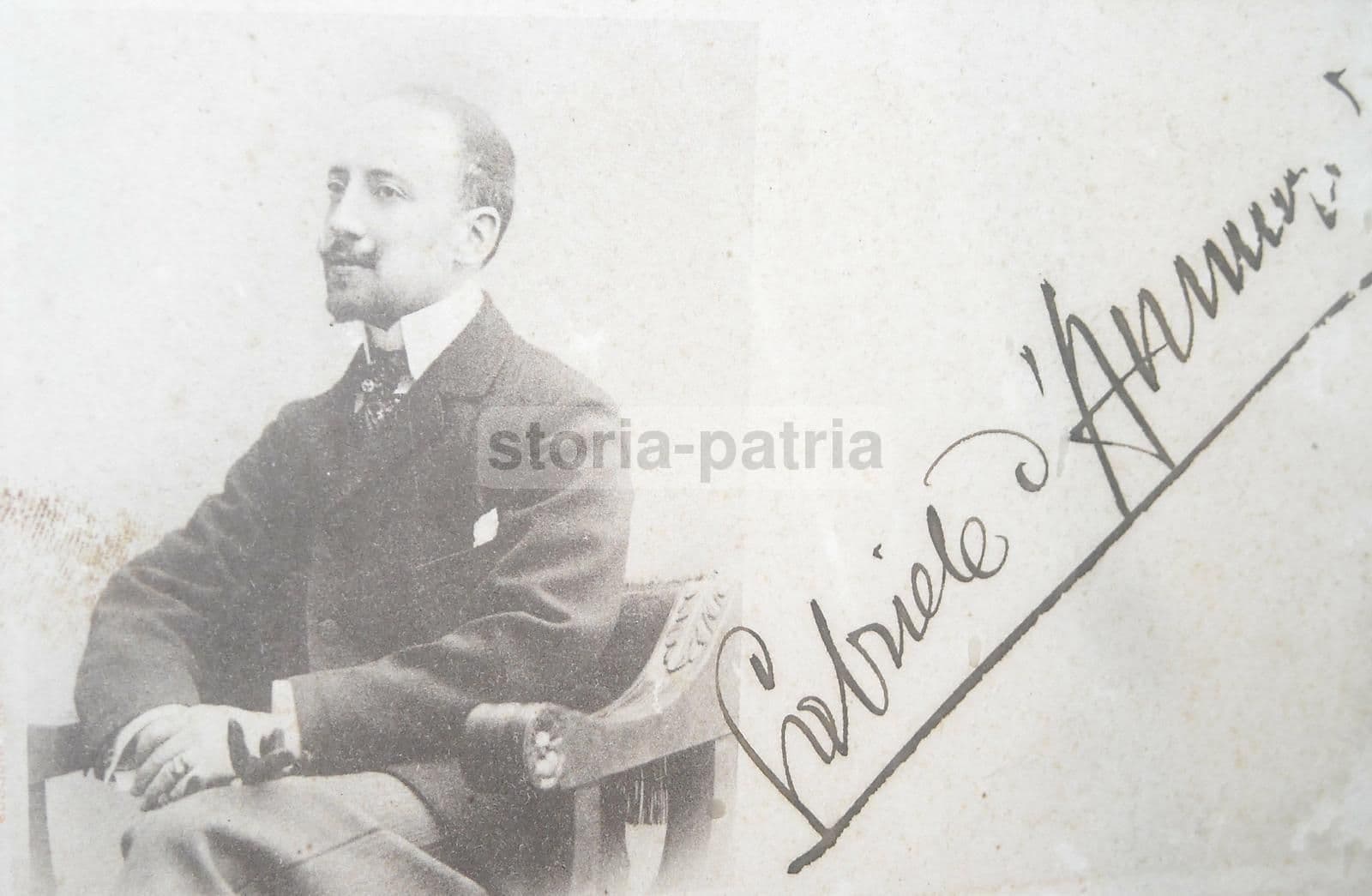 Cartolina Autografata Gabriele d'Annunzio, 1902