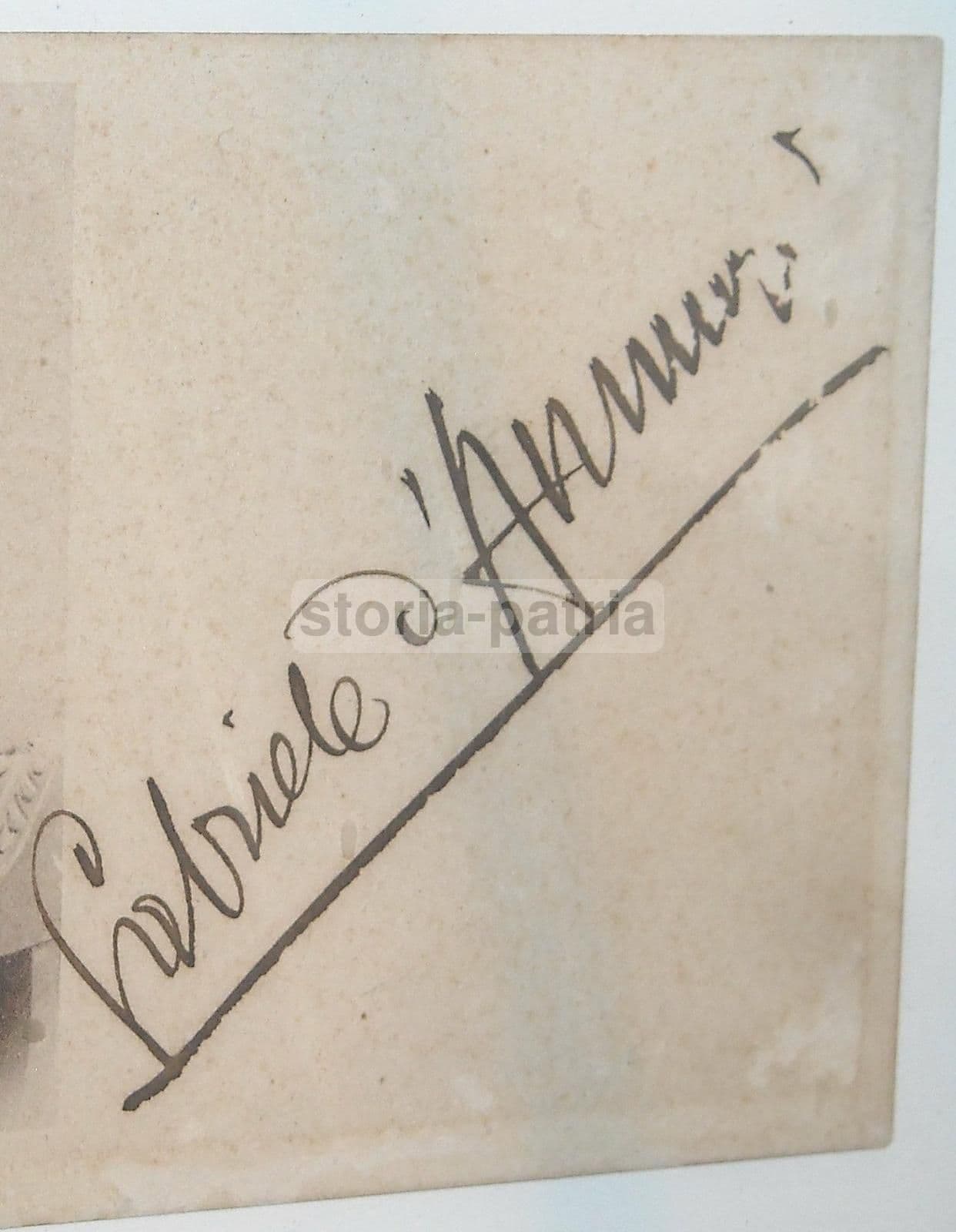 Cartolina Autografata Gabriele d'Annunzio, 1902