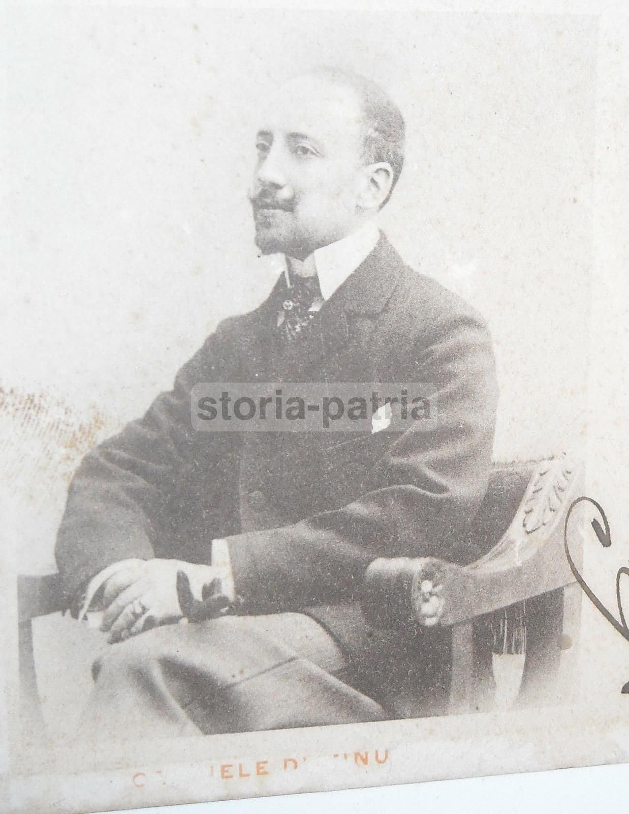 Cartolina Autografata Gabriele d'Annunzio, 1902