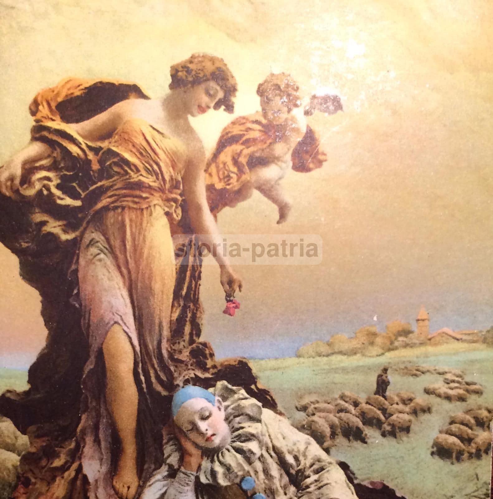 Il Sogno Di Pierrot. Cartolina Artistica Ispirata A Mastroianni, 1917