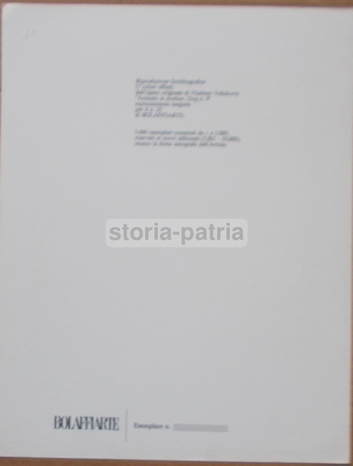 Vladimir Velickovic: Animals In Motion, Dog N. 9. Grafica Bolaffiarte Originale.