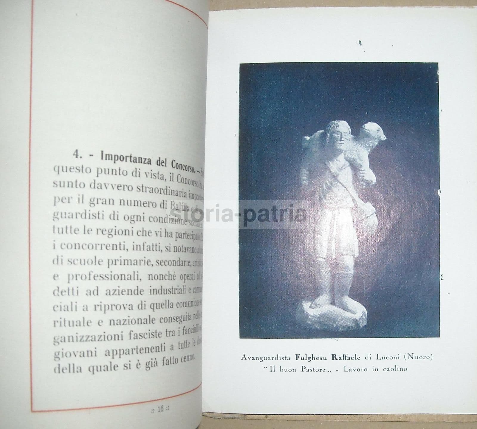 Concorso Benito Mussolini, Opera Nazionale Balilla: Borse Di Studio Per L'Arte, 1927