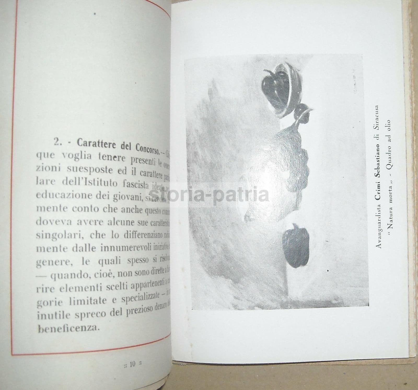 Concorso Benito Mussolini, Opera Nazionale Balilla: Borse Di Studio Per L'Arte, 1927