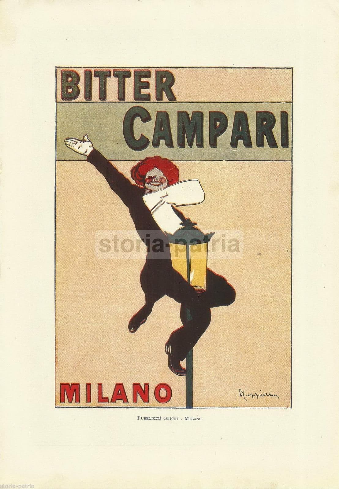 Pubblicità Batterie Hensemberger E Bitter Campari, 1921