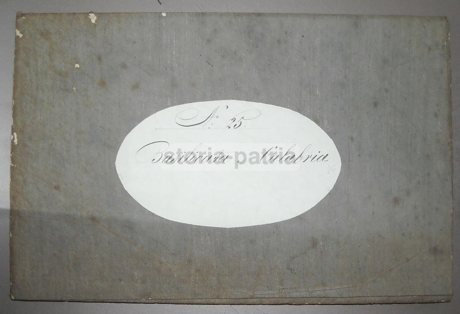 Mappa Antica Di Basilicata E Calabria N. 25, Rizzi Zannoni, 1800