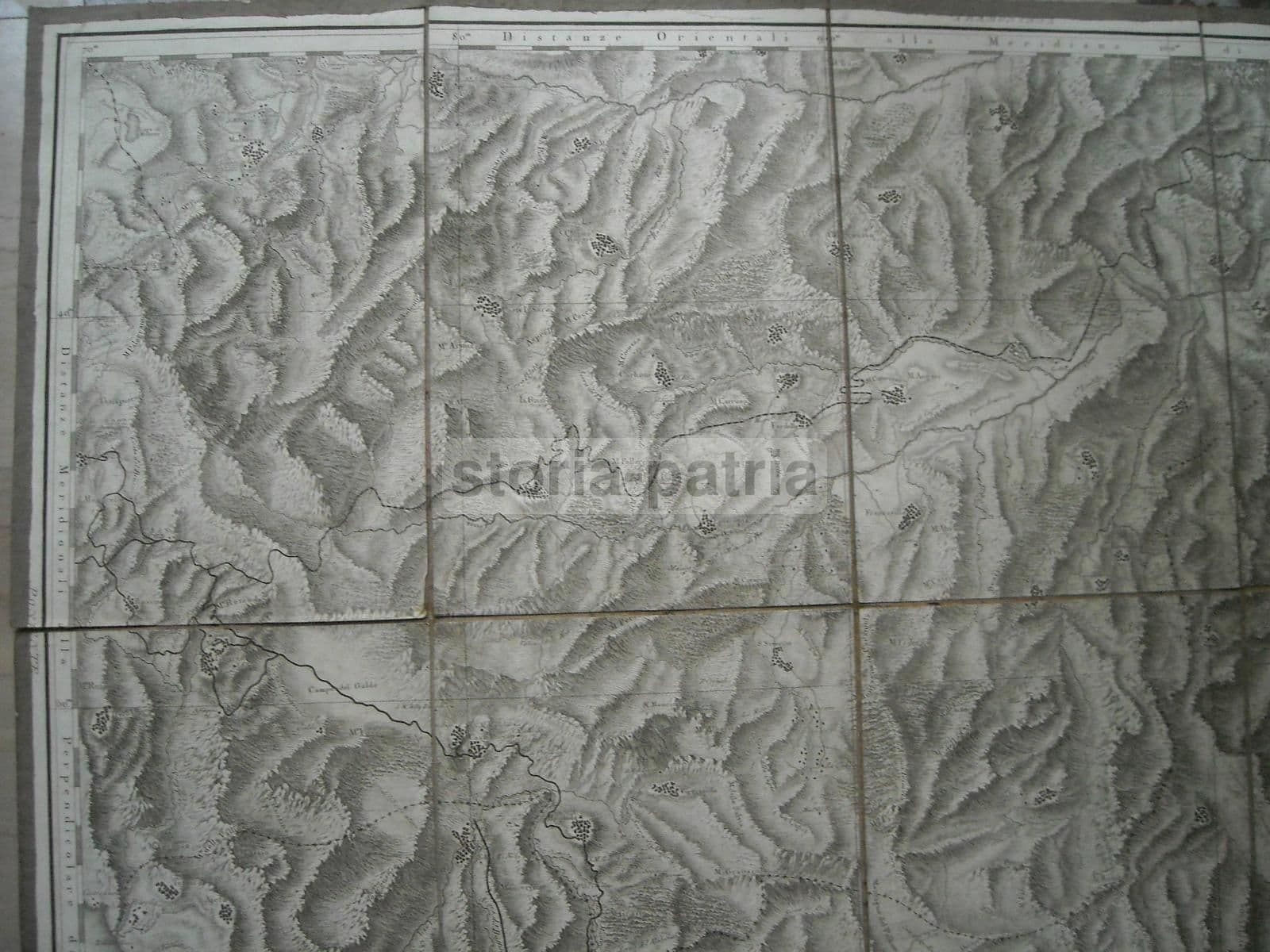 Mappa Antica Di Basilicata E Calabria N. 25, Rizzi Zannoni, 1800