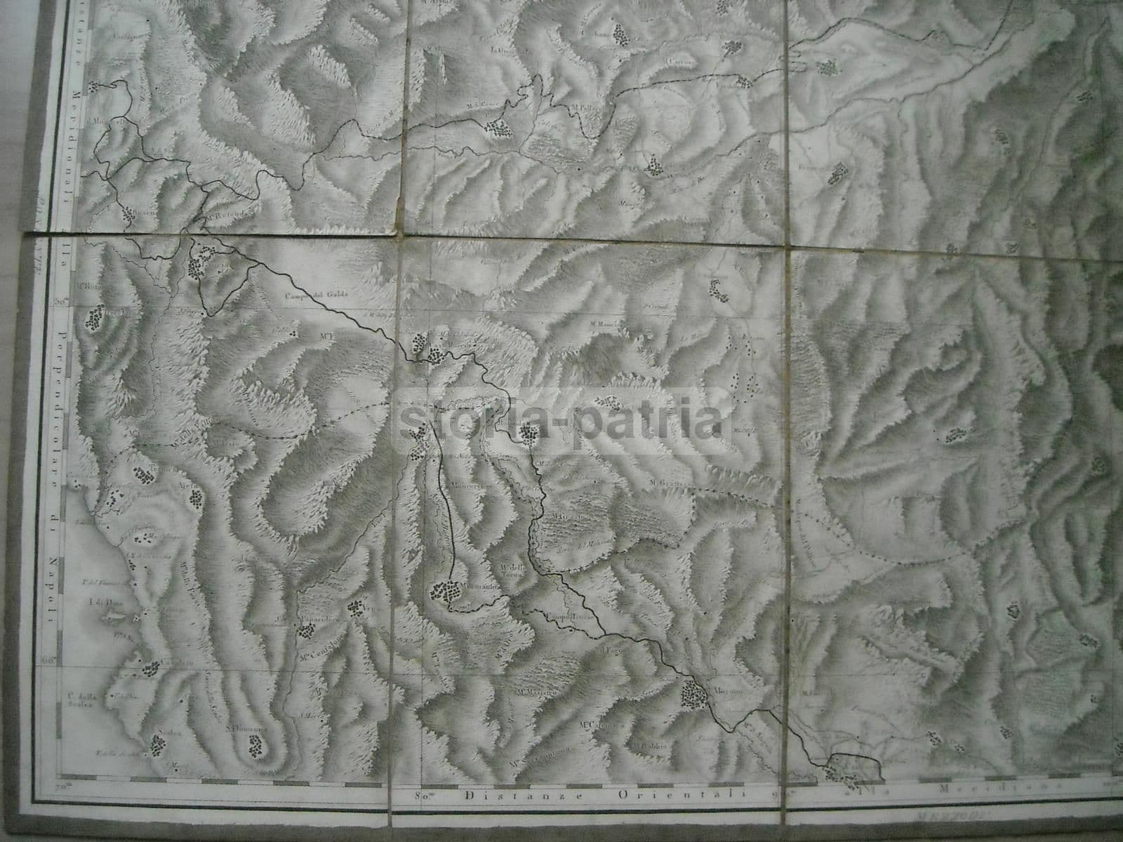 Mappa Antica Di Basilicata E Calabria N. 25, Rizzi Zannoni, 1800