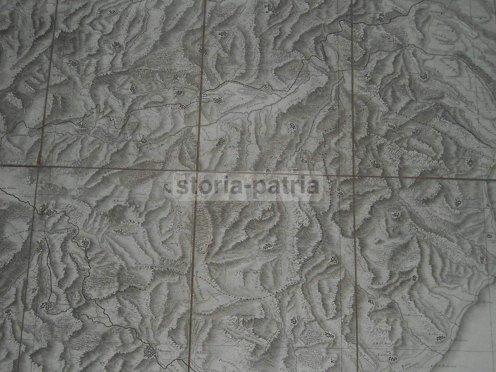 Mappa Antica Di Basilicata E Calabria N. 25, Rizzi Zannoni, 1800