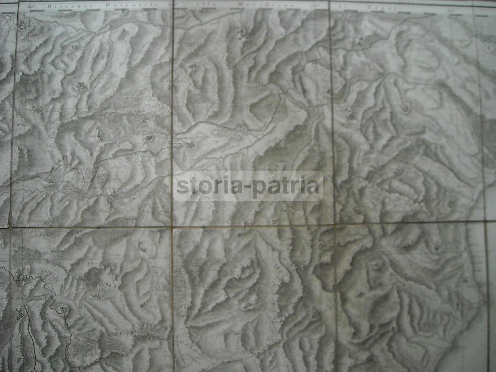 Mappa Antica Di Basilicata E Calabria N. 25, Rizzi Zannoni, 1800