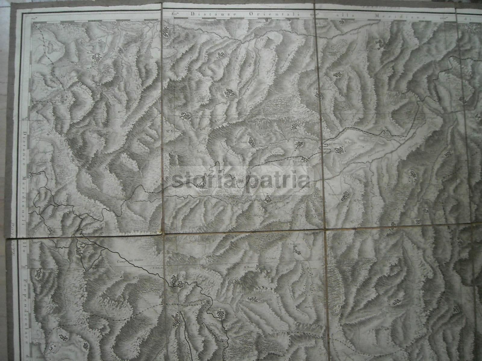 Mappa Antica Di Basilicata E Calabria N. 25, Rizzi Zannoni, 1800