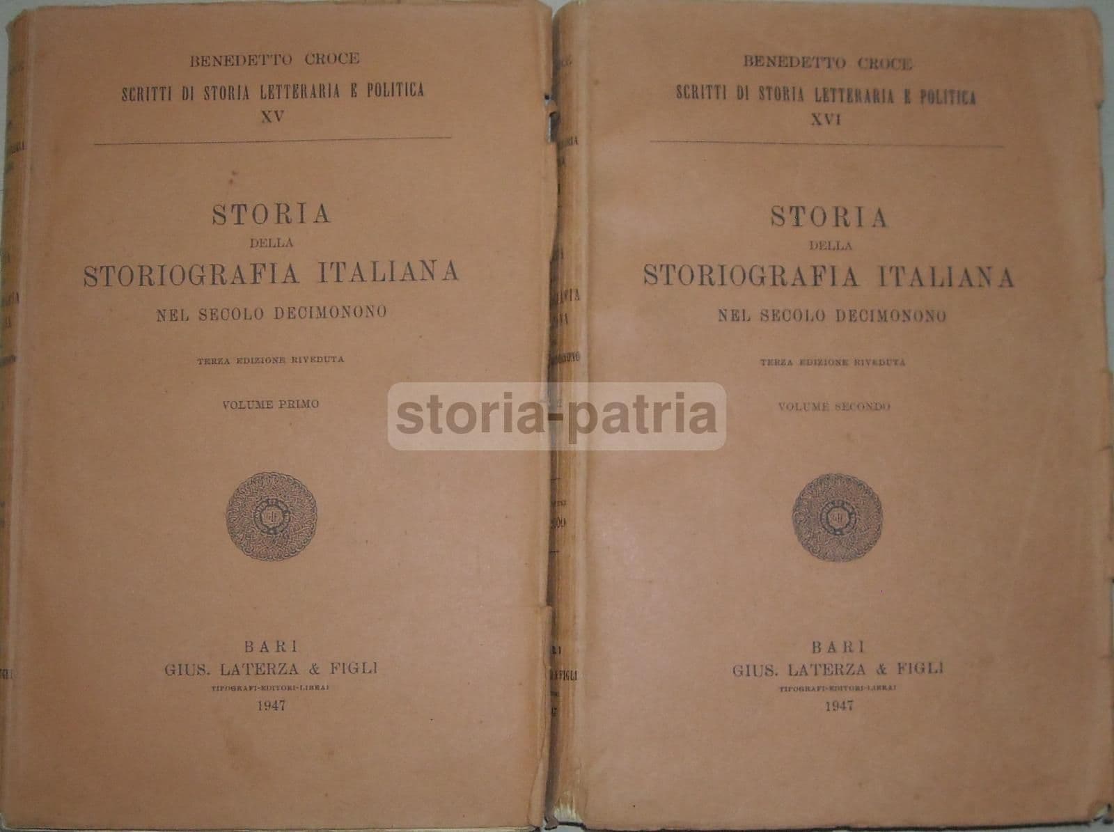 Benedetto Croce, Storia Della Storiografia Italiana Nel Secolo Decimonono, Laterza 1947