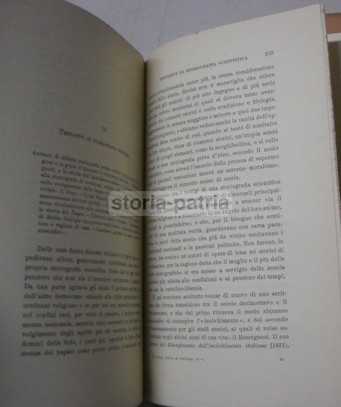 Benedetto Croce, Storia Della Storiografia Italiana Nel Secolo Decimonono, Laterza 1947