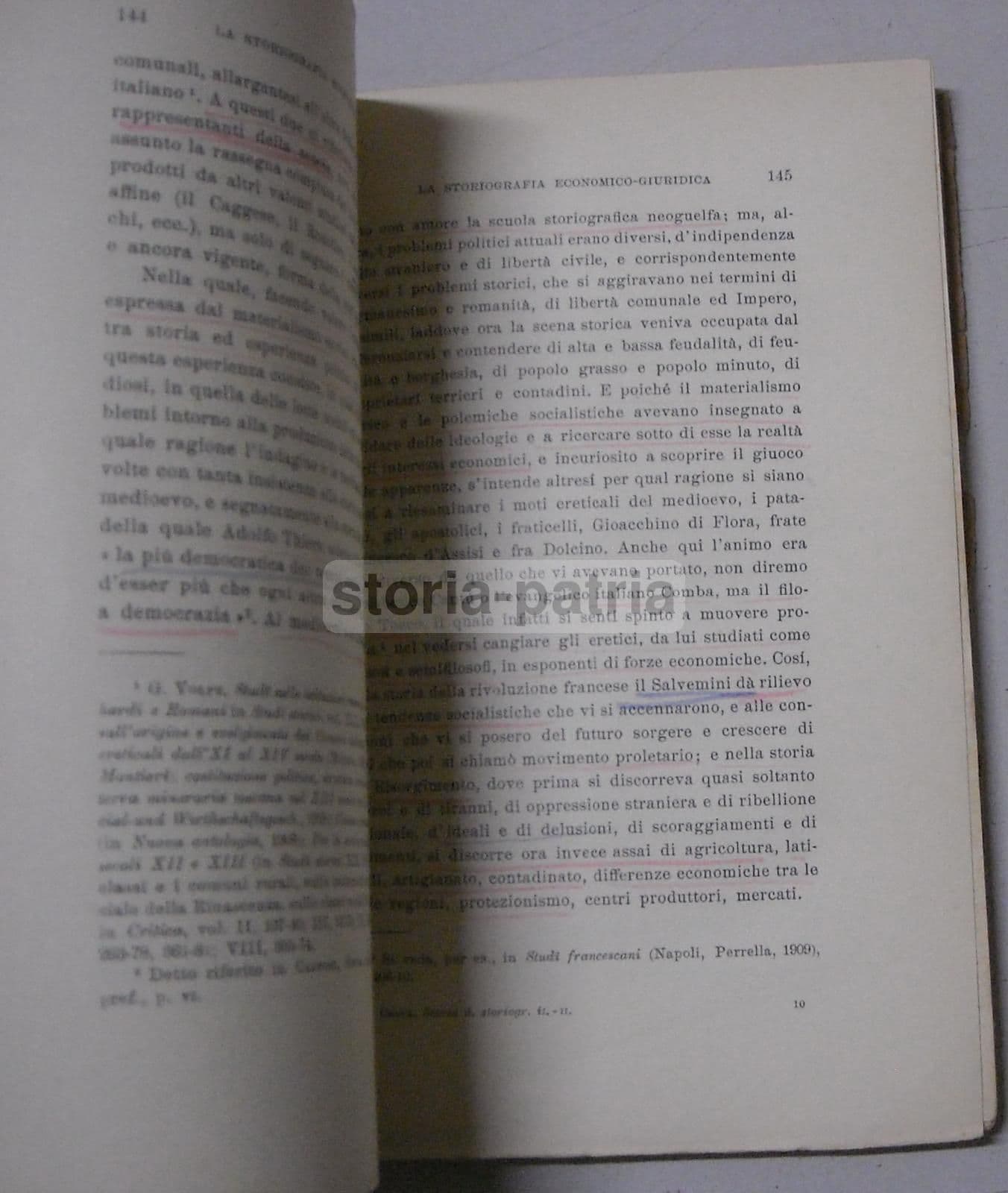 Benedetto Croce, Storia Della Storiografia Italiana Nel Secolo Decimonono, Laterza 1947